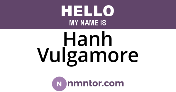 Hanh Vulgamore