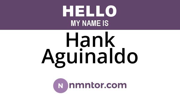 Hank Aguinaldo