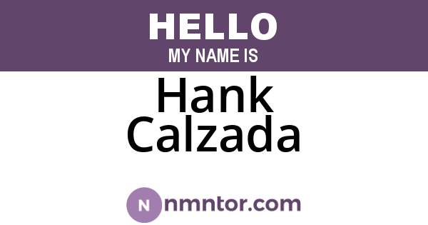 Hank Calzada