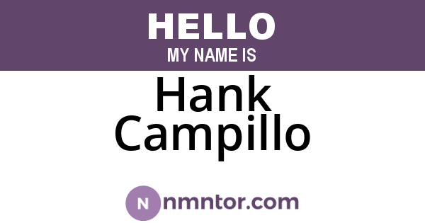 Hank Campillo