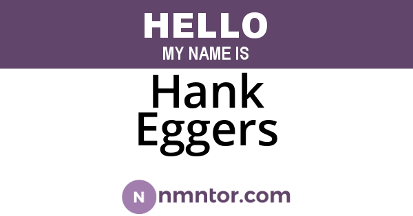 Hank Eggers