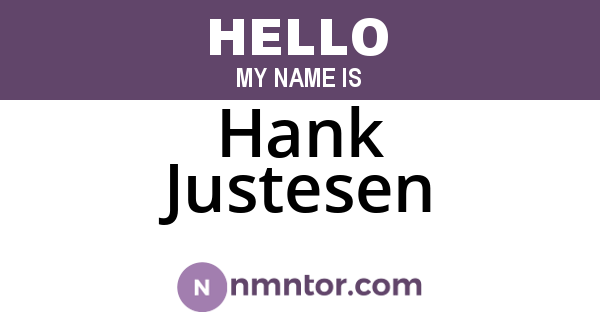 Hank Justesen