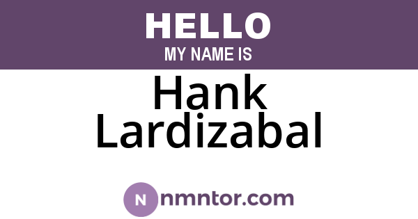 Hank Lardizabal