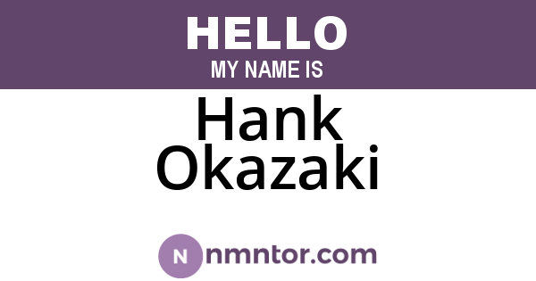 Hank Okazaki