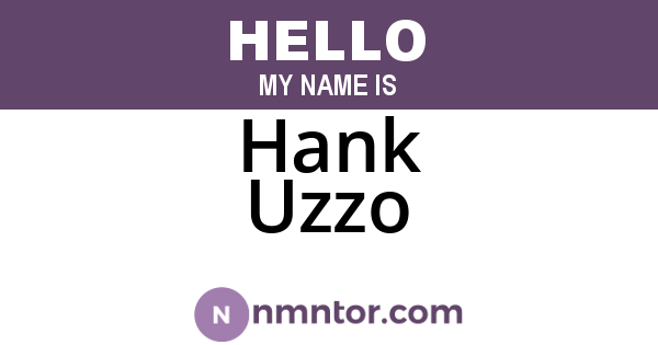Hank Uzzo