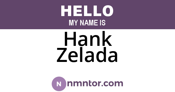 Hank Zelada