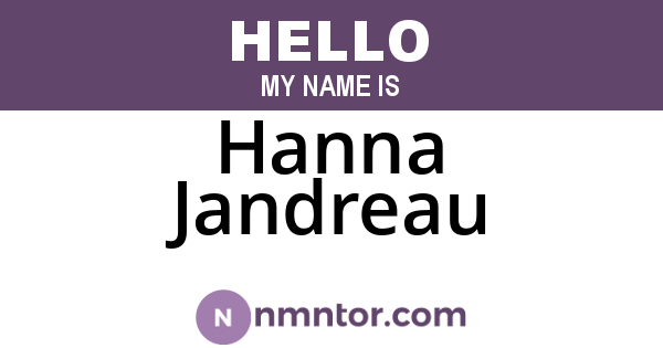 Hanna Jandreau