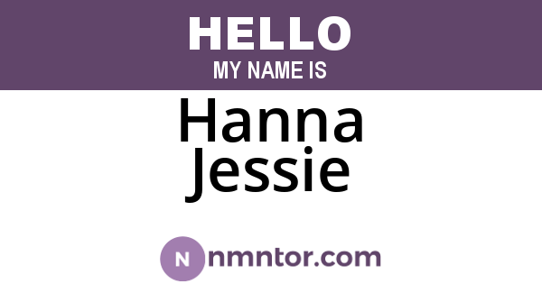 Hanna Jessie
