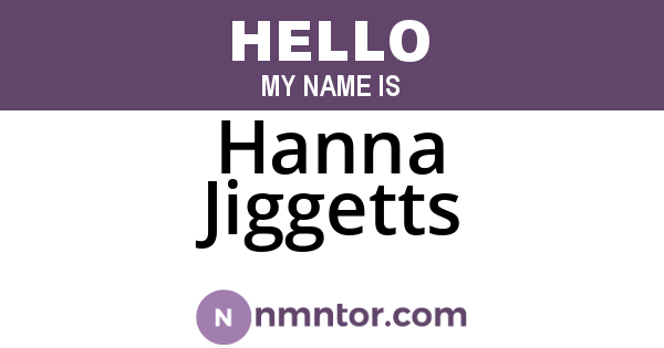 Hanna Jiggetts
