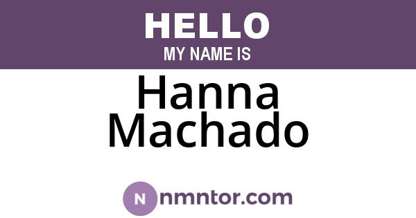 Hanna Machado