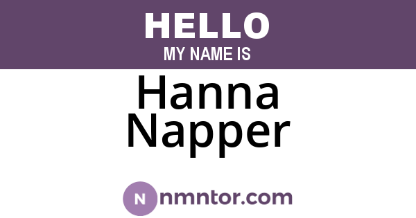 Hanna Napper