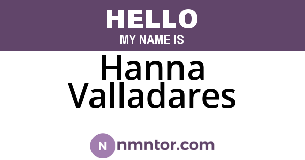 Hanna Valladares