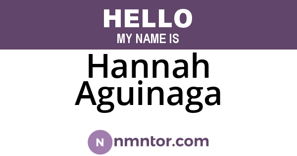 Hannah Aguinaga
