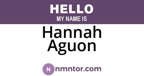Hannah Aguon
