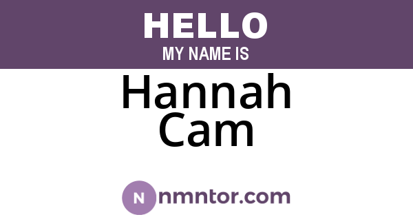 Hannah Cam