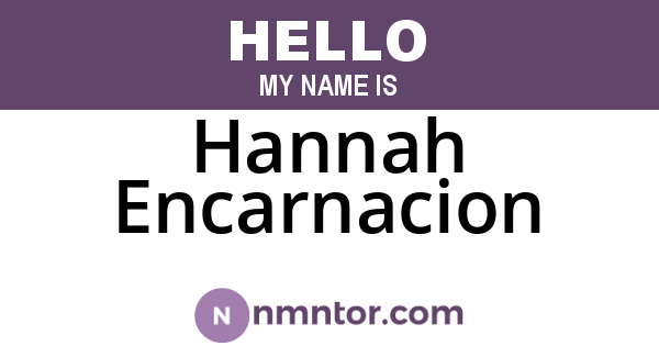 Hannah Encarnacion