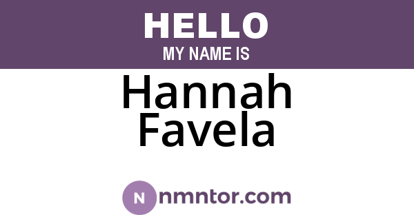 Hannah Favela