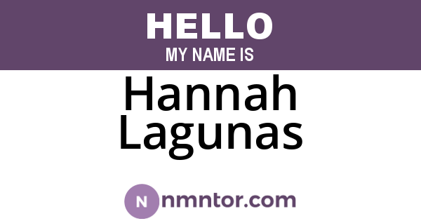 Hannah Lagunas