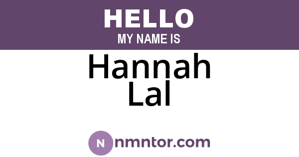Hannah Lal
