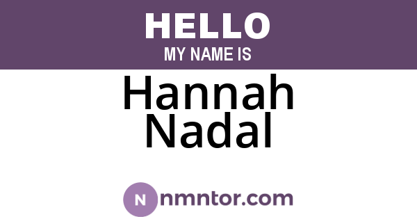 Hannah Nadal