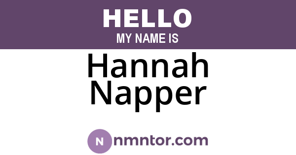 Hannah Napper
