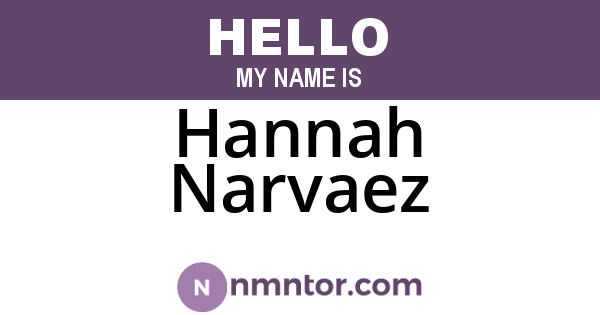 Hannah Narvaez