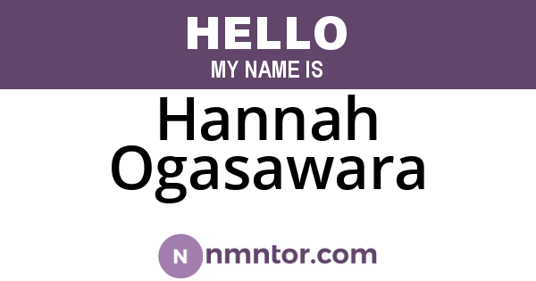 Hannah Ogasawara