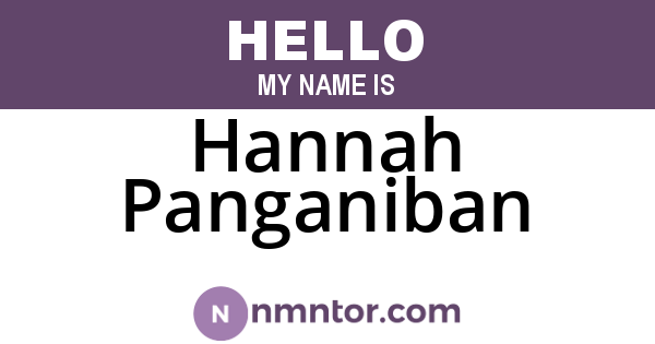 Hannah Panganiban