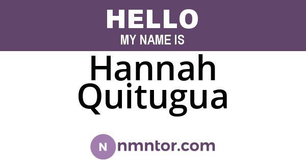 Hannah Quitugua