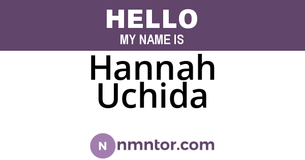 Hannah Uchida