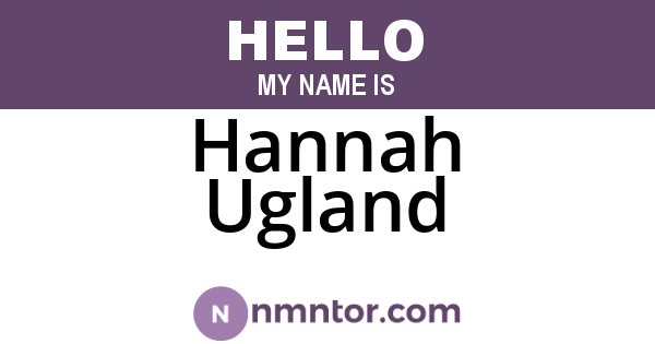 Hannah Ugland