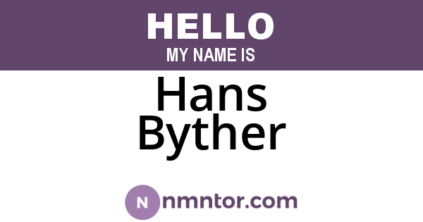 Hans Byther