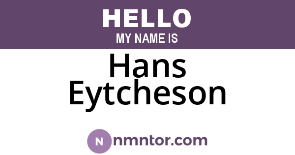 Hans Eytcheson