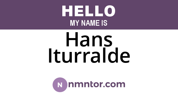 Hans Iturralde