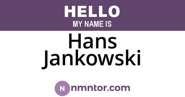 Hans Jankowski