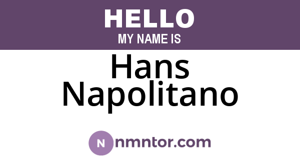 Hans Napolitano