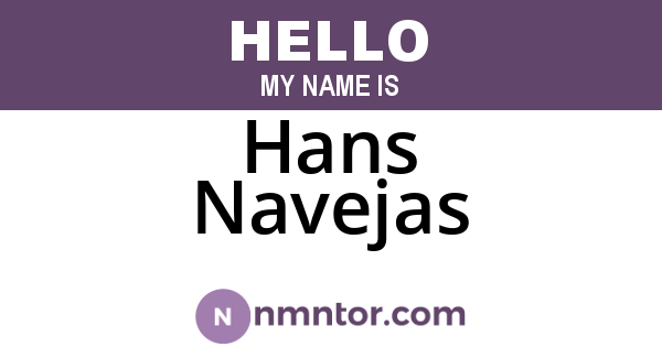 Hans Navejas