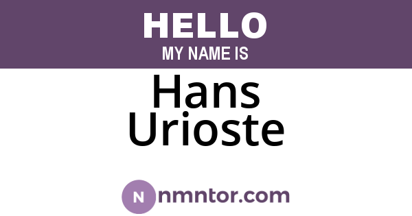 Hans Urioste