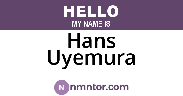Hans Uyemura