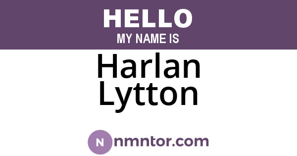 Harlan Lytton
