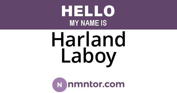 Harland Laboy