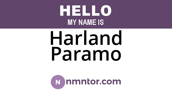 Harland Paramo