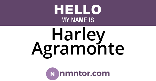 Harley Agramonte
