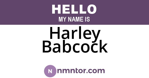 Harley Babcock