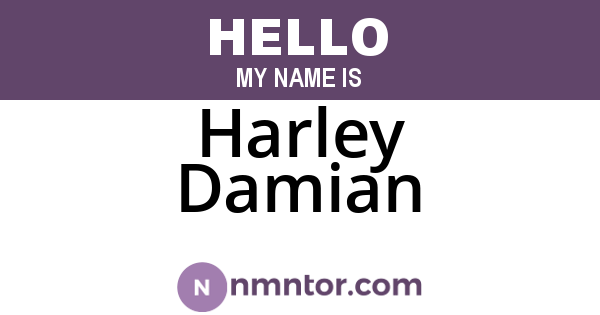 Harley Damian