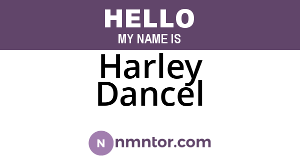 Harley Dancel
