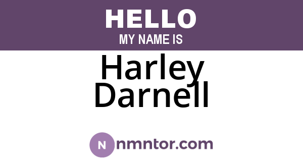 Harley Darnell