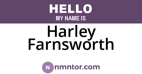 Harley Farnsworth