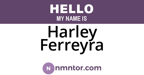 Harley Ferreyra