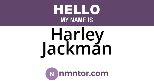 Harley Jackman